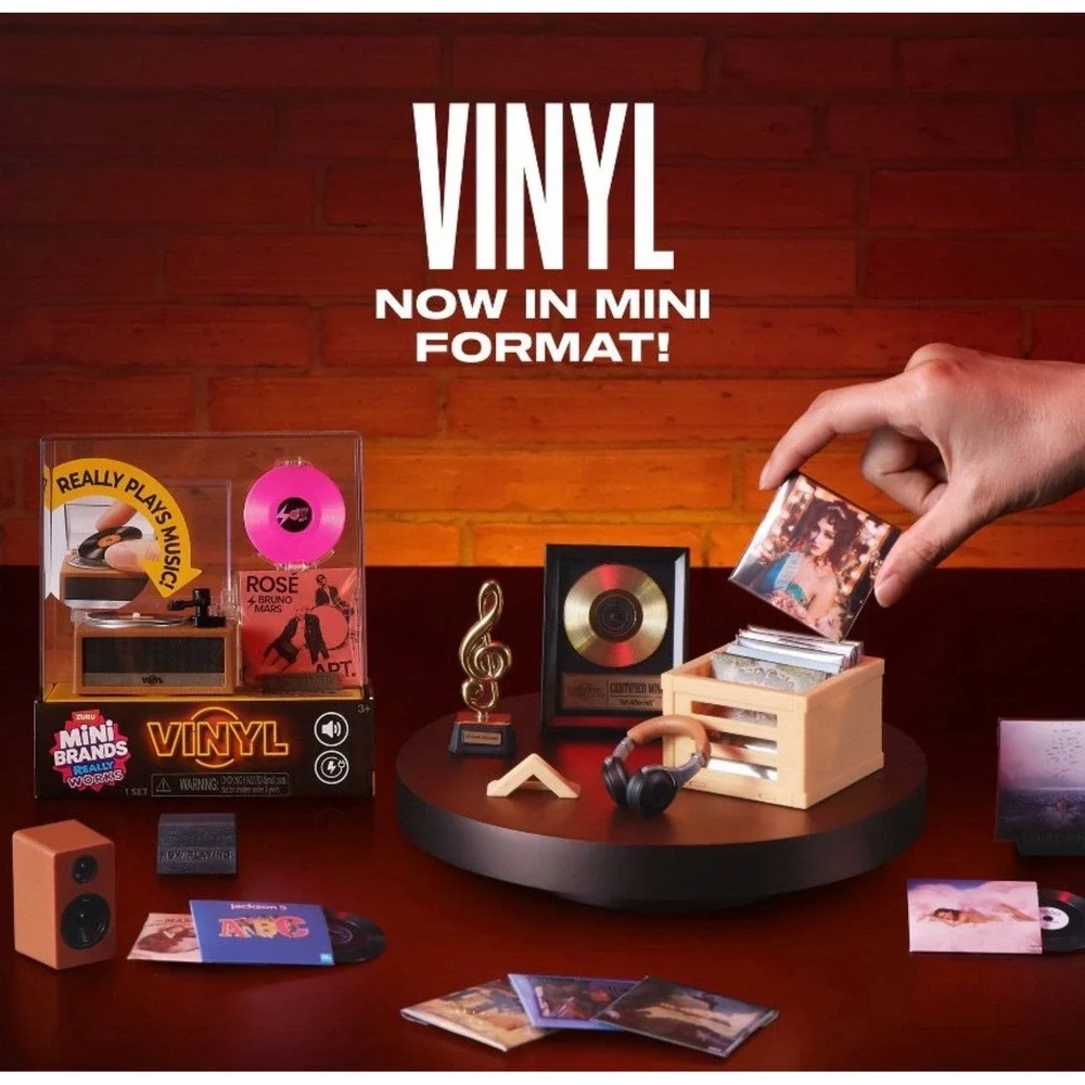 2 Mini Brand Really Works MINI PLAYER + 3CAPSULE Vinyl Playset Series NEW